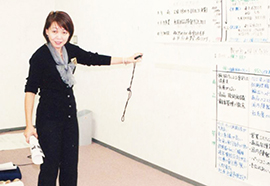 企業内インストラクター1TTでの風景 (株)日本創造教育研究所にて
